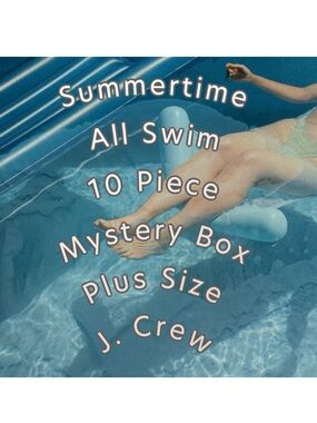 J. Crew | 10 Piece Plus Size XL 2X 3X Swim Bikini Separates Mystery Box NWT NEW